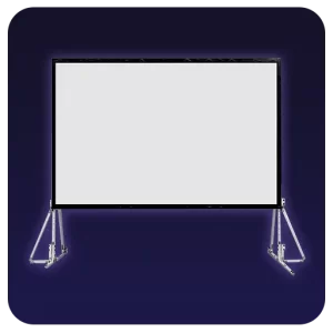 Экраны прямой проекции на люверсах